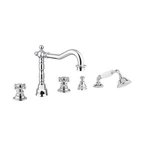 Смеситель на борт ванны Migliore Arcadia, на 5 отверстий, хром 18387 фото