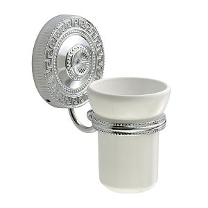 Стакан Migliore Montecarlo настенный, керамика белая/хром 31516 фото