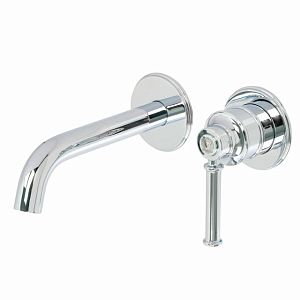 Смеситель для раковины Migliore Ermitage Mini монокомандный скр.монт.на 2 отверстий, ручка латунь, дон.клап."click-clack", хром 31425 фото