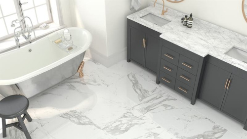 Глазурованный керамогранит YURTBAY Eternal Polished White P10850.6 60х120 фото 2