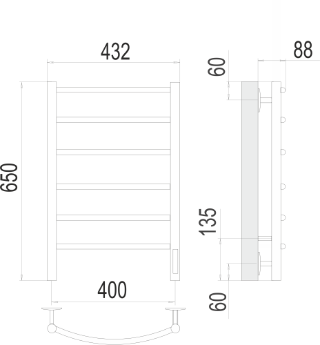 Классик П6 400х650 электро фото 2