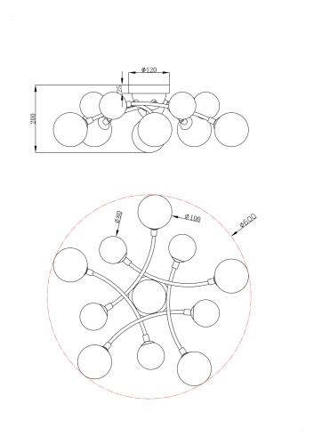 Потолочный светильник Freya FR5116CL-11BS фото 2