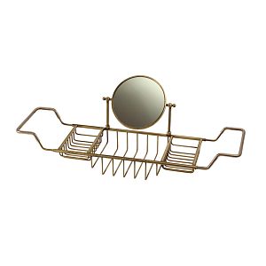 Полка-решетка Migliore Complementi на ванну с оптическим зеркалом, бронза 22008 фото