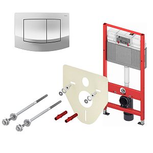 Комплект для установки подвесного унитаза TECEbase 2.0 с панелью смыва ТЕСЕambia Хром глянцевый (9400405) фото