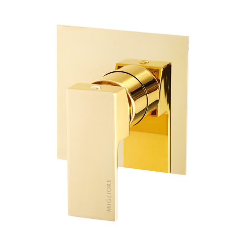Смеситель скрытого монтажа Migliore Kvant Gold монокомандный, золото 25400
