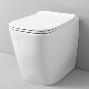 Artceram A16  Унитаз безободковый, напольный приставной слив универсальный  36х52 см, с креплениями,  цвет: белый фото