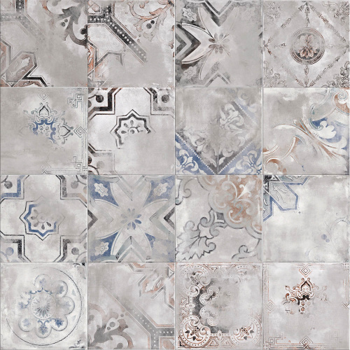 ABK Play Керамогранит Reused Mix Grey 20x20 натуральный