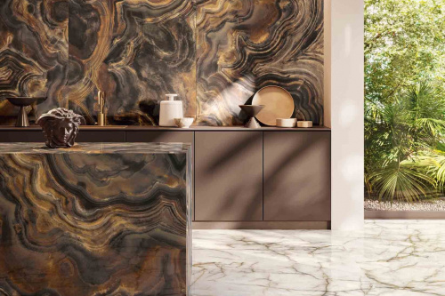 Керамогранит Versace Gemstone Mexican Black 120х280 фото 2