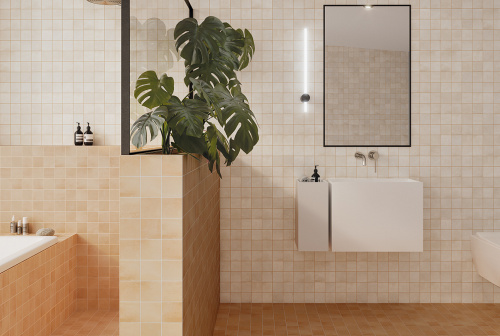 Керамогранит WOW Raster 131396 Grid S Clay 15х15 фото 2