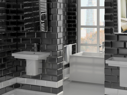 Плитка Mugat Negro 153 10x20 фото 2