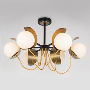 Люстра на штанге Eurosvet 70110/6 черный фото