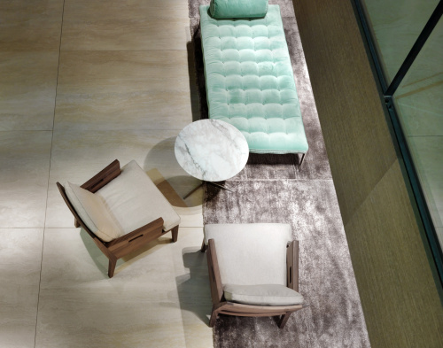 Керамогранит Laminam I Naturali LAMF004959 Travertino Navona Bocciardata 100х300х5 фото 2