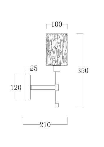 Настенный светильник (бра) Freya FR5133WL-01CH фото 3