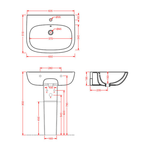 Artceram TEN колонна для раковины, цвет: белый фото 2