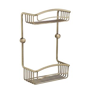 Решетка двойная Migliore Complementi L20xP10xH30 см, бронза 22026 фото