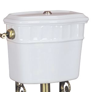 Бачок подвесной Migliore Gianeta низкий, для напольного WC, с отверстий для кнопки слива, белая керамика 20922 фото