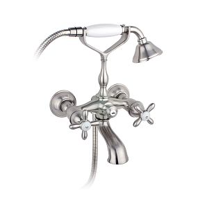 Смеситель для ванны с душем Timo Ritz 0144Y silver cross фото