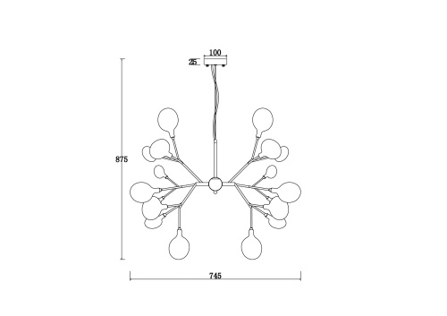 Подвесной светильник Freya FR5049PL-27B фото 2
