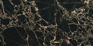 Глазурованный керамогранит Casalgrande Padana Marmoker 11460298 Orange Black Lucido 59x118 фото