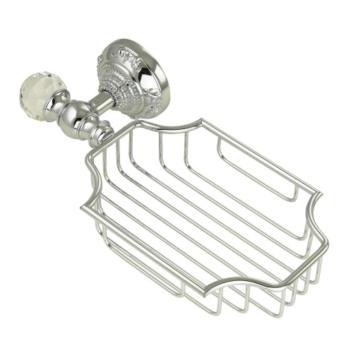 Решетка-корзинка Migliore Cristalia настенная, хром/Swarovski 16813