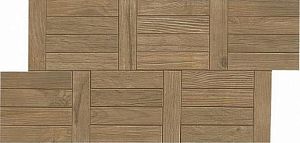 Керамогранит Atlas Concorde AMWQ Axi Brown Chestnut Treccia 28x53 фото