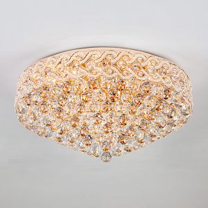 Накладная люстра Eurosvet 3296/16 золото/прозрачный хрусталь Strotskis фото