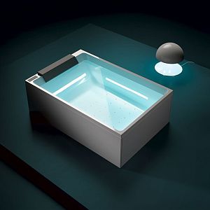 Gruppo Treesse Soul Минибассейн 180x120x60h см,с гидро и аэро/м эл, упр-е и дренаж, дизенфекция, 18 форсунок, подушка, установка к стене, 560л, цвет: белый фото