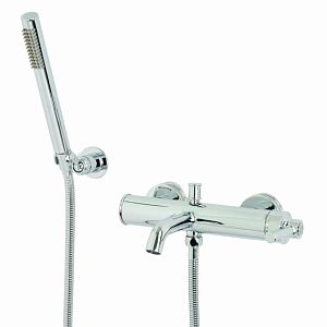 Смеситель для ванны Migliore Ermitage Mini монокомандный внешний, с ручным душем, ручка латунь, хром 31416 фото