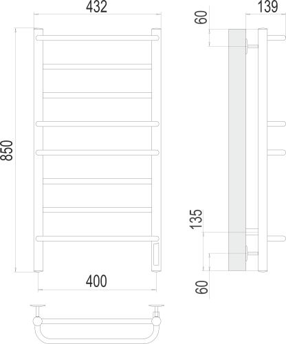 Евромикс П8 400х850 электро фото 2
