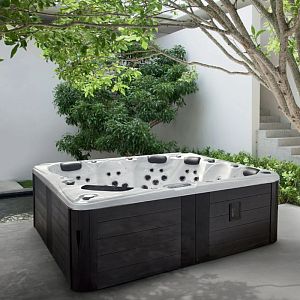 Gruppo Treesse Rodas Минибассейн 230х230х87см,, отдельностоящий, с панелями, с крышкой, цвет: белый фото