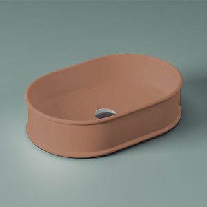 Artceram Atelier Раковина 60х40 см, без отв,, настольная, без перелива, цвет: tortora фото
