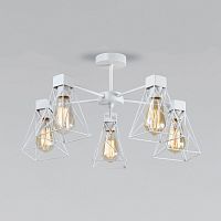 Люстра на штанге Eurosvet 70107/5 белый фото