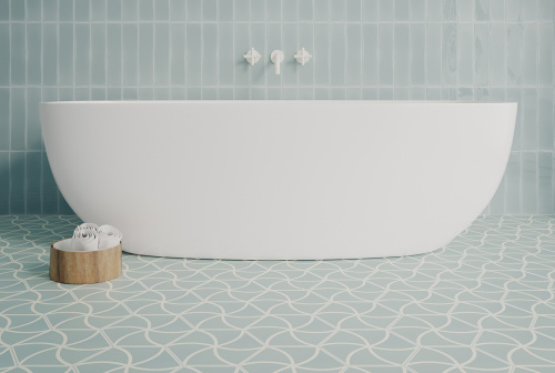 Керамогранит DNA Tiles Fancy 127009 Waves Blue 20х23 фото 2