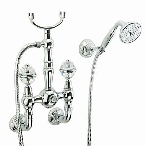 Смеситель для душа Migliore Cristalia внешний, выход М1/2", в комплекте: шланг+ручная лейка+ручки (New), хром 18587 фото