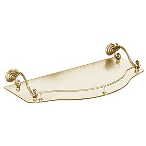 Полка с галереей Migliore Bella 55 см для консоли подвесной 24.155, стекло матовое/золото 20725 фото