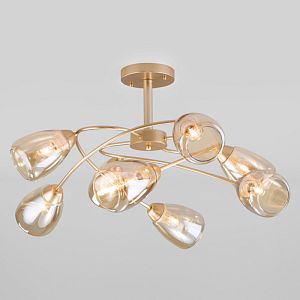 Люстра на штанге Eurosvet 30168/8 матовое золото фото