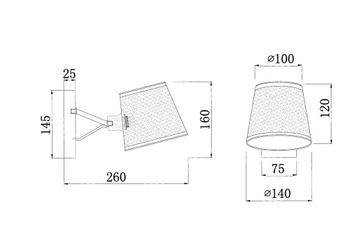 Настенный светильник (бра) Freya FR5108WL-01CH фото 2