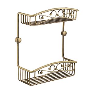 Решетка двойная Migliore Complementi L25xP10xH30 см, бронза 22025 фото