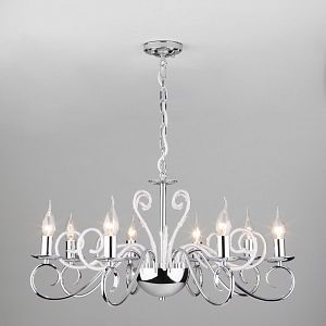 Подвесная люстра Eurosvet 60090/8 хром фото
