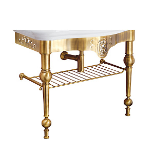 Консоль Migliore Bella напольная 100 см с решеткой, бронза 20697 фото