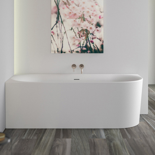 KNIEF Fresh Right Ванна пристенная, угол слева, 180х80х60см, цвет: белый