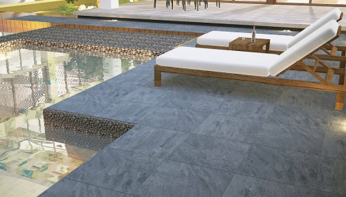 Керамогранит Ocean Ceramic 20mm Belstone Antracite 60x60 фото 2