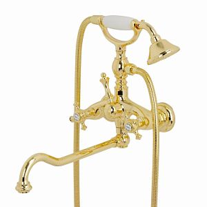 Смеситель для ванны Migliore Prestige внешний, c поворотным изливом, золото 31598 фото
