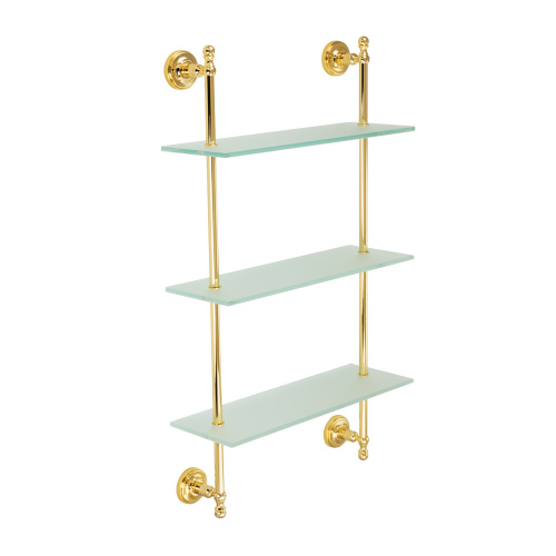 Витрина Migliore Mirella настенная 40х72 см, стекло/золото 17313