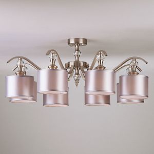 Люстра на штанге Eurosvet 60070/8 сатин-никель фото