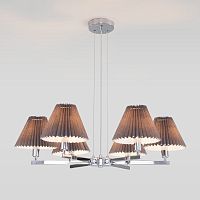 Подвесная люстра Eurosvet 60136/6 хром/графит фото