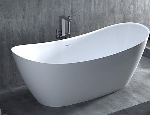 Ванна отдельностоящая Noemi 170 покраска по RAL снаружи 1700x750, матовая, S-Stone фото