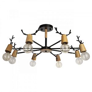 Люстра на штанге LOFT IT 10024/8 Black фото