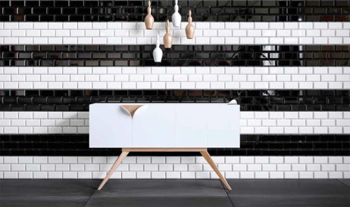 Плитка TAU Ceramica Biselado Classic Black BR 7,5х15 фото 2