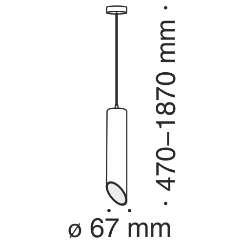 Подвесной светильник Maytoni Technical P027PL-01B фото 4